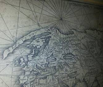 1513 Martin Waldseemuller Europa och Grönland